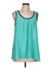Willi Smith 100% Polyester Teal Sleeveless Blouse Size L - photo 1