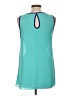 Willi Smith 100% Polyester Teal Sleeveless Blouse Size L - photo 2
