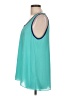 Willi Smith 100% Polyester Teal Sleeveless Blouse Size L - photo 5