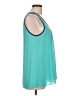 Willi Smith 100% Polyester Teal Sleeveless Blouse Size L - photo 4
