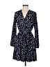 Maison Jules 100% Polyester Print Blue Casual Dress Size M - photo 1