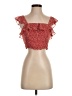LoveRiche 100% Polyester Red Sleeveless Blouse Size S - photo 1