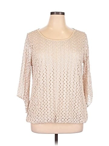Roz & Ali 3/4 Sleeve Blouse (view 1)
