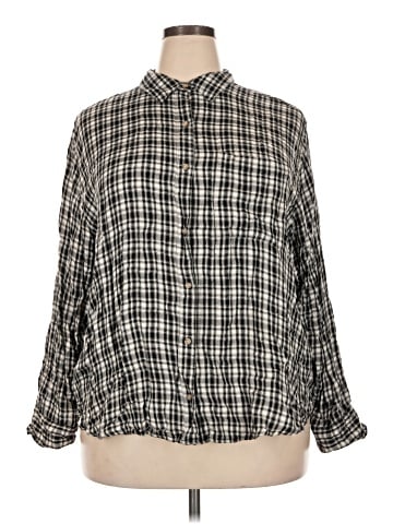 a.n.a. A New Approach Long Sleeve Blouse (view 1)