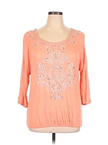 INC International Concepts 3/4 Sleeve Top (view 1)