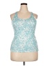 Under Armour 100% Polyester Blue Tank Top Size L - photo 1