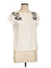 Massimo Dutti 100% Polyester Ivory Short Sleeve Blouse Size L - photo 1