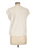 Massimo Dutti 100% Polyester Ivory Short Sleeve Blouse Size L - photo 2