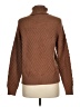 TRUTH BY REPUBLIC Chevron-herringbone Brown Turtleneck Sweater Size M - photo 2