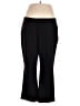Lands' End Solid Black Active Pants Size 18 - photo 1