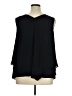 Worthington 100% Polyester Black Sleeveless Blouse Size 1X - photo 2