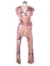 Caution to the Wind Floral Pink Jumpsuit Size S (estimated) - photo 1