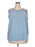 Karen Scott 100% Polyester Blue Sleeveless Blouse Size 2X - photo 1