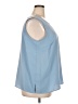 Karen Scott 100% Polyester Blue Sleeveless Blouse Size 2X - photo 4