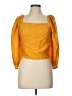 Express Yellow 3/4 Sleeve Blouse Size L - photo 1