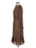 Talbots Animal Print Brown Casual Dress Size 4 Petite - photo 5