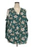 Maurices 100% Polyester Teal Sleeveless Blouse Size 3X - photo 1