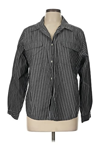 Karen Scott Long Sleeve Button-Down Shirt (view 1)