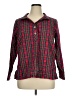 Talbots Argyle Red Long Sleeve Button-Down Shirt Size 0X - photo 1