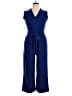 Andrew Marc Solid Blue Jumpsuit Size 14 - photo 1