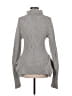 BCBGMAXAZRIA Argyle Chevron-herringbone Fair Isle Polka Dots Solid Gray Turtleneck Sweater Size M - photo 2