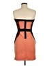 J for Justify Color Block Orange Cocktail Dress Size M - photo 2