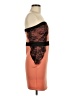 J for Justify Color Block Orange Cocktail Dress Size M - photo 4