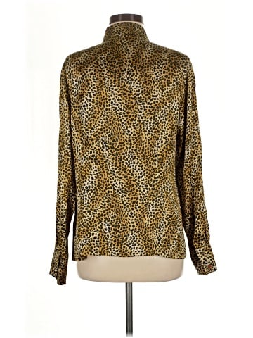 Equipment Long Sleeve Silk Top (view 2)