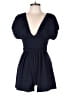 Susana Monaco Solid Blue Romper Size S - photo 1
