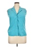Style&Co Teal Sleeveless Blouse Size 14 - photo 1