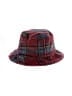 Steve Madden Plaid Burgundy Sun Hat One size - photo 1