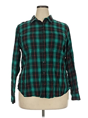 St. John's Bay Long Sleeve Button-Down Shirt (view 1)