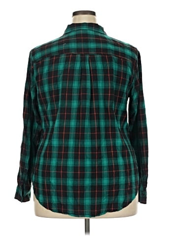 St. John's Bay Long Sleeve Button-Down Shirt (view 2)