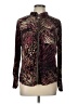Anne Klein Animal Print Burgundy Cardigan Size L (estimated) - photo 1