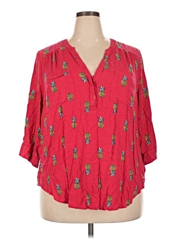 Torrid 3/4 Sleeve Blouse (view 1)