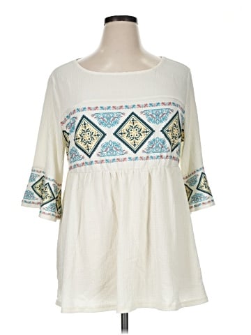 BLOOMCHIC 3/4 Sleeve Blouse (view 1)