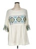 BLOOMCHIC Ivory 3/4 Sleeve Blouse Size 14 - 16 - photo 1