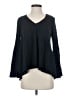 Free People 100% Polyester Black Long Sleeve Blouse Size XS - photo 1