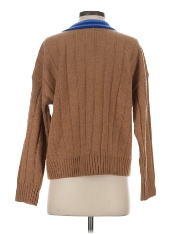 Madewell Tipped V-Neck Oversized Sweater (view 2)