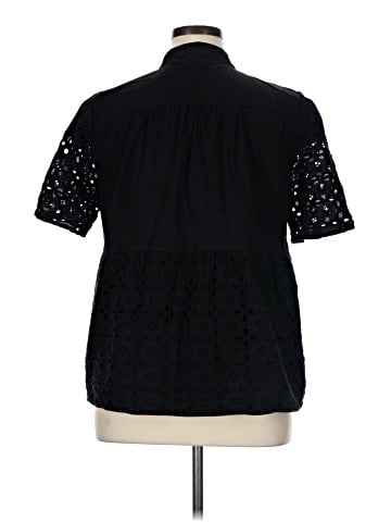 H By Halston Short Sleeve Blouse (view 2)