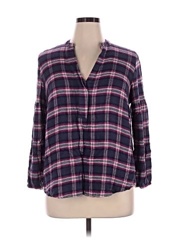 Lane Bryant 3/4 Sleeve Button-Down Shirt (view 1)