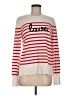 Marled by Reunited Stripes White Pullover Sweater Size M - photo 1