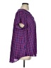 Torrid 100% Polyester Purple Short Sleeve Blouse Size 1X Plus (1) - photo 4