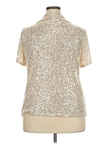 INC International Concepts Short Sleeve Blouse (view 2)