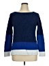 Liz Claiborne 100% Cotton Color Block Blue Pullover Sweater Size XL - photo 1