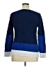 Liz Claiborne 100% Cotton Color Block Blue Pullover Sweater Size XL - photo 2