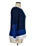 Liz Claiborne 100% Cotton Color Block Blue Pullover Sweater Size XL - photo 4