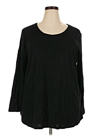 Simply Vera Vera Wang 3/4 Sleeve Top (view 1)
