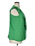 Worthington 100% Polyester Green Sleeveless Blouse Size XL - photo 4