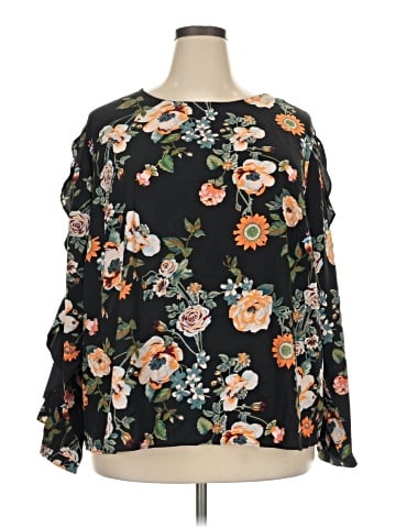 Ava & Viv 3/4 Sleeve Blouse (view 1)